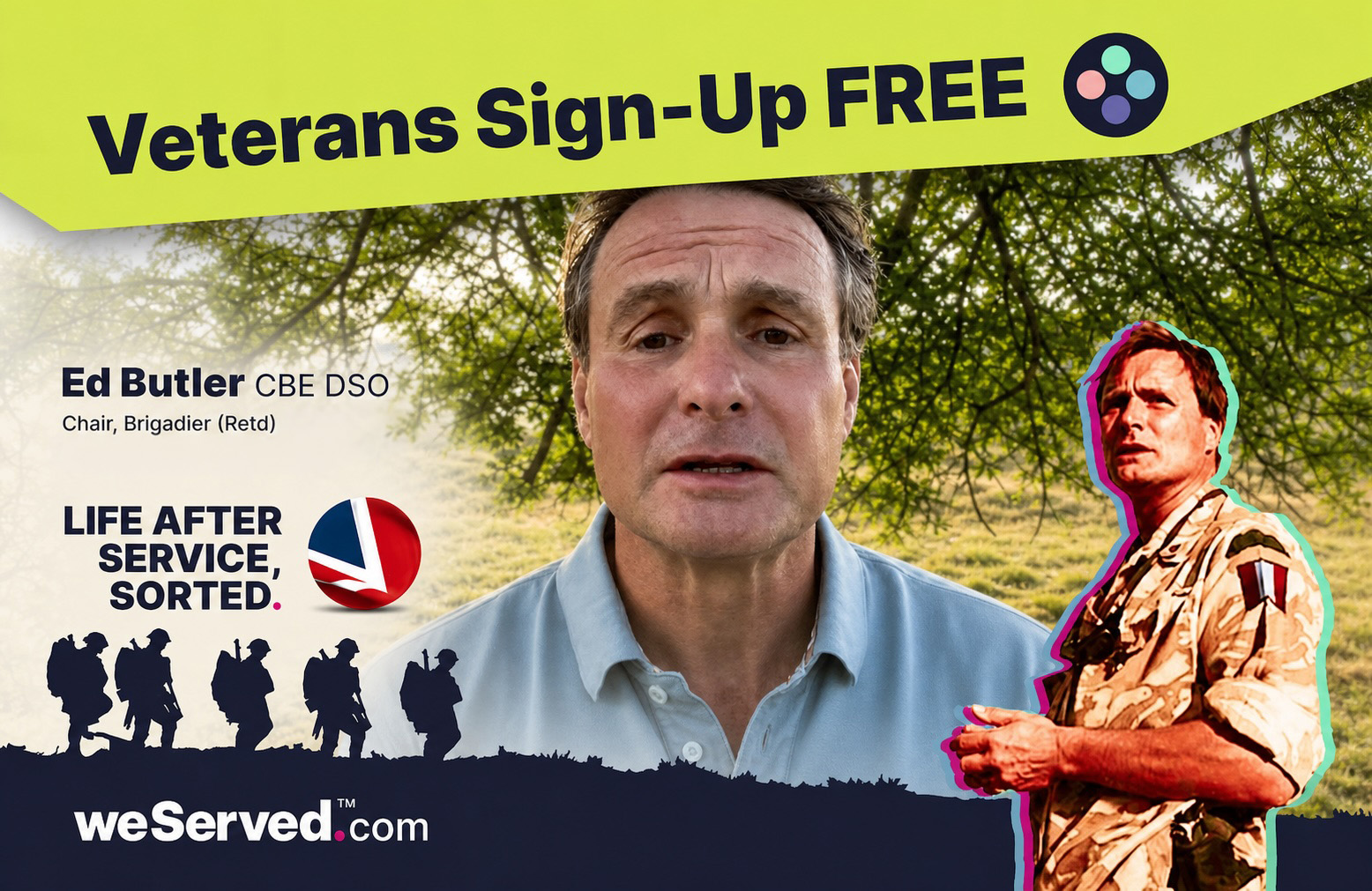 Brigadier (Retd) Ed Butler introducing weServed