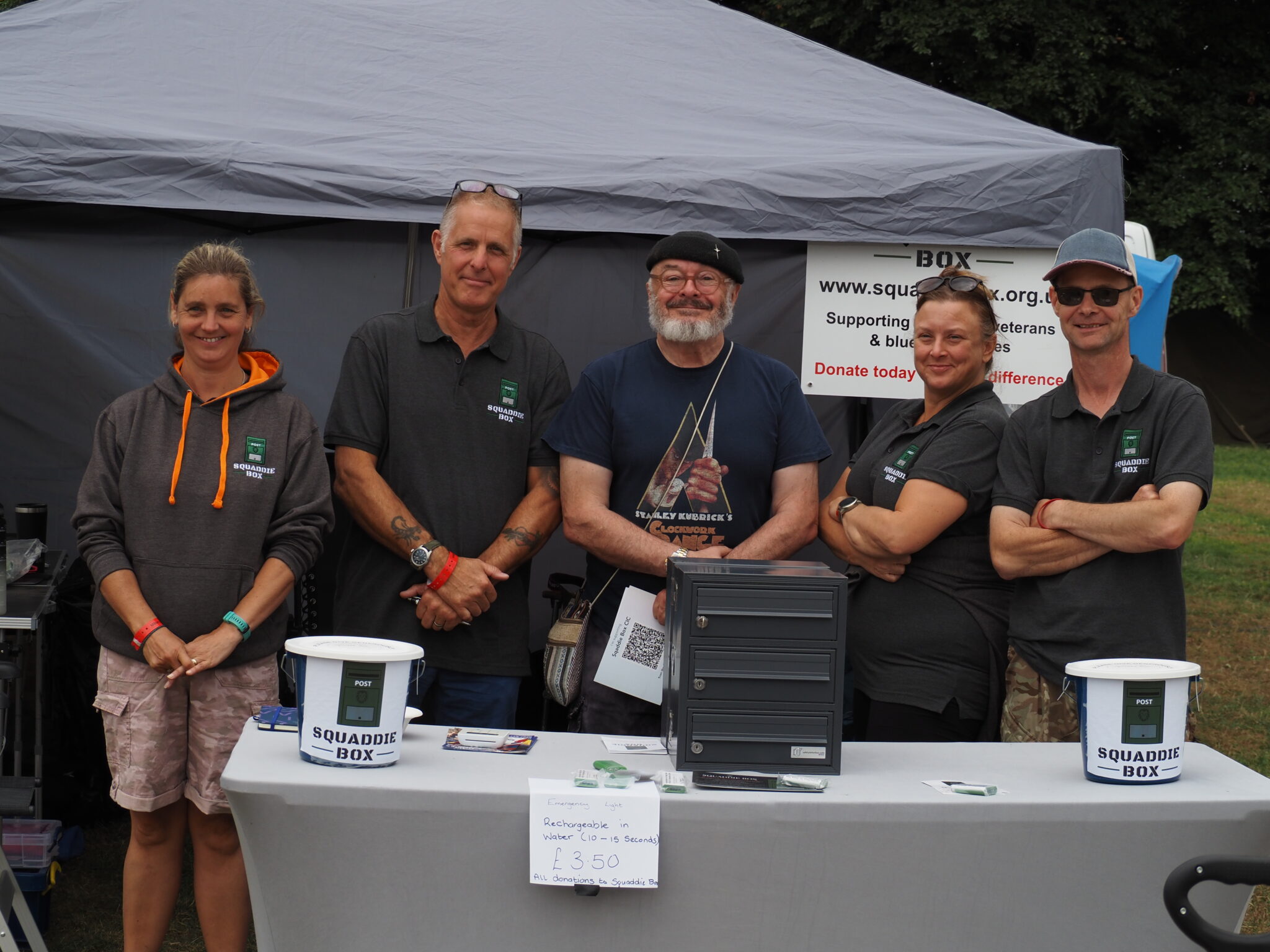 Squaddie Box team supporting veterans